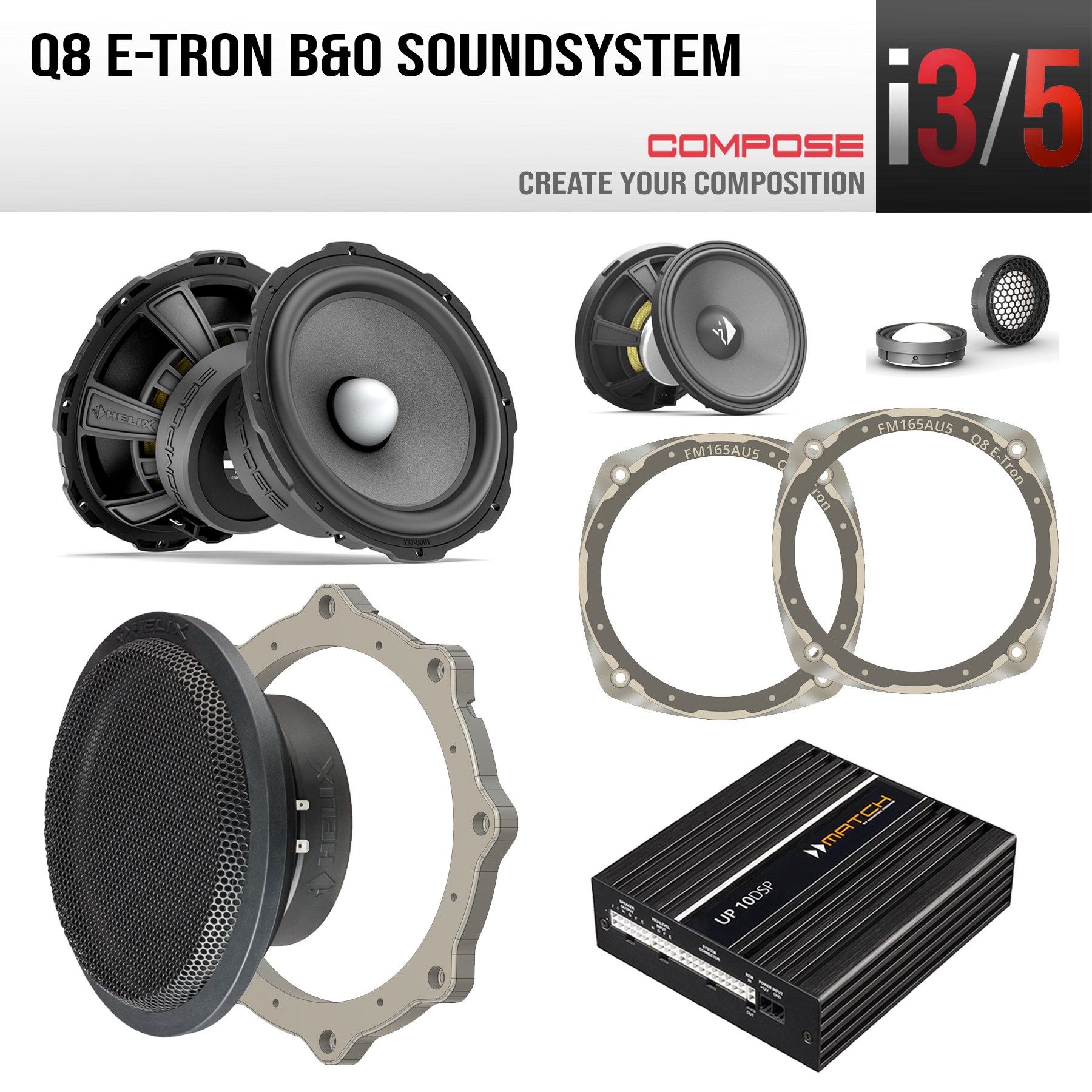 Audi Q8 E-Tron B&O Upgrade COMPOSE Ci3/5 Audi Q8 E-Tron B&O Upgrade COMPOSE Ci3/5