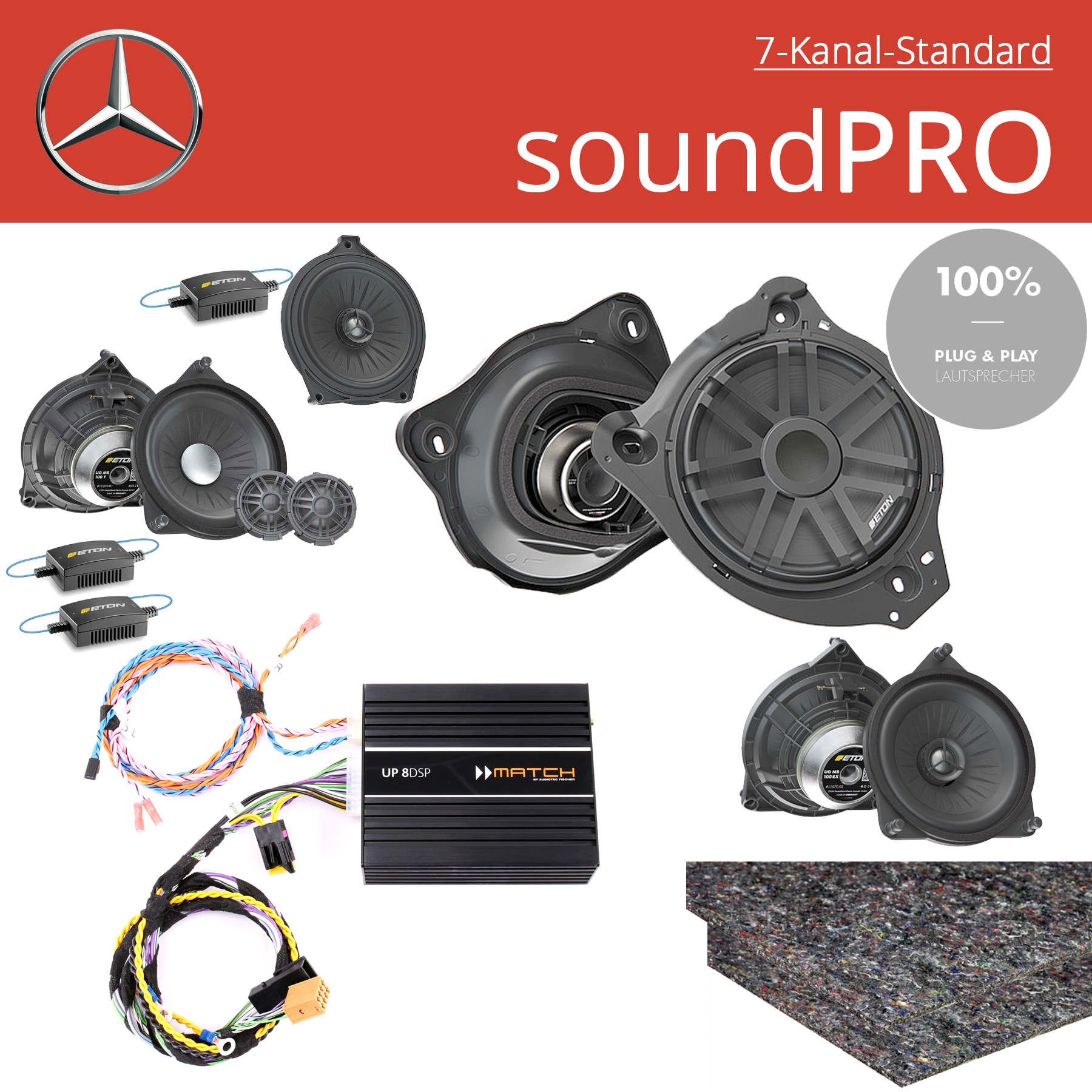 Mercedes Komplettsystem soundPRO 7-Kanal