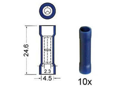 Stossverbinder blau 151.416-0