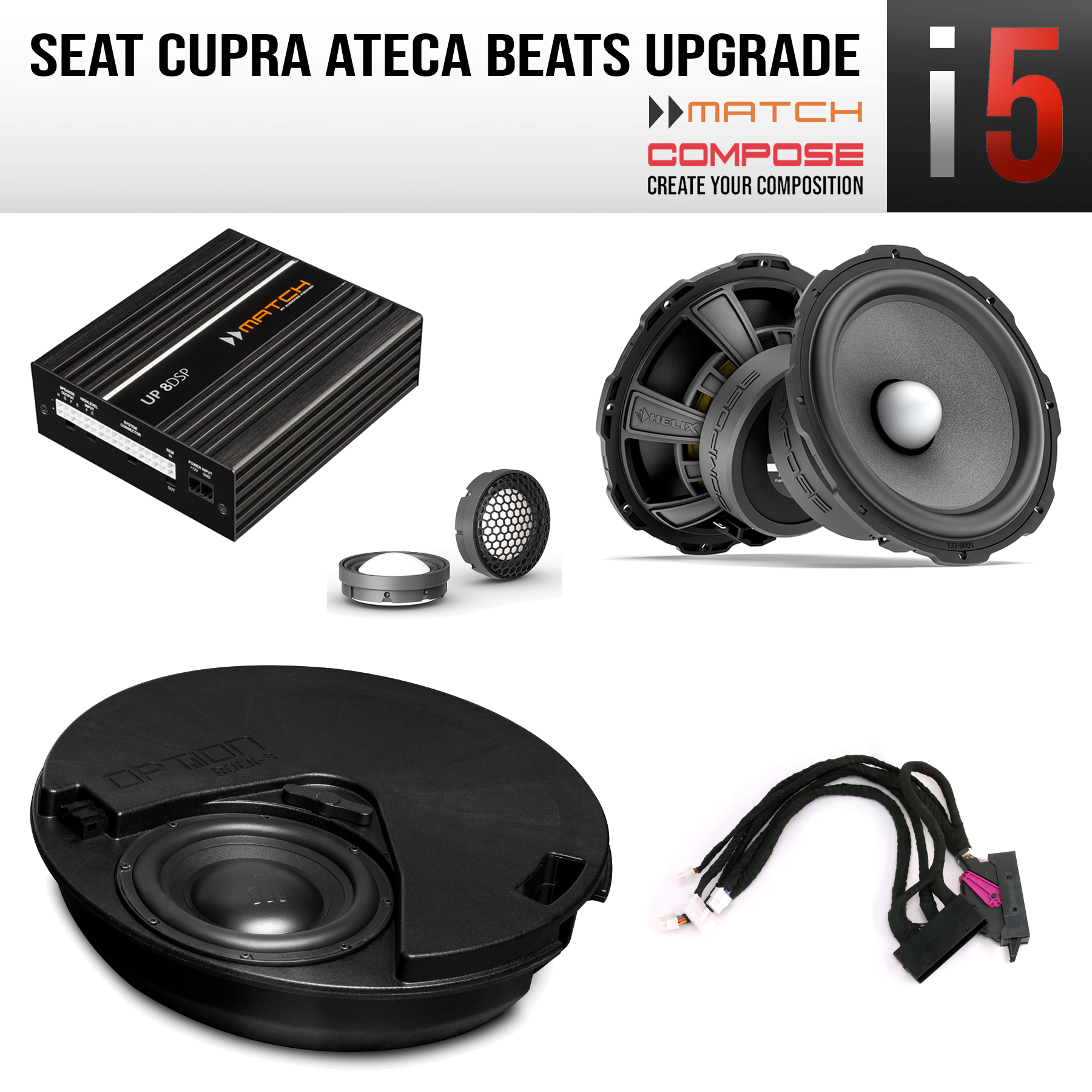 Seat Cupra Ateca Beats Upgrade COMPOSE i5