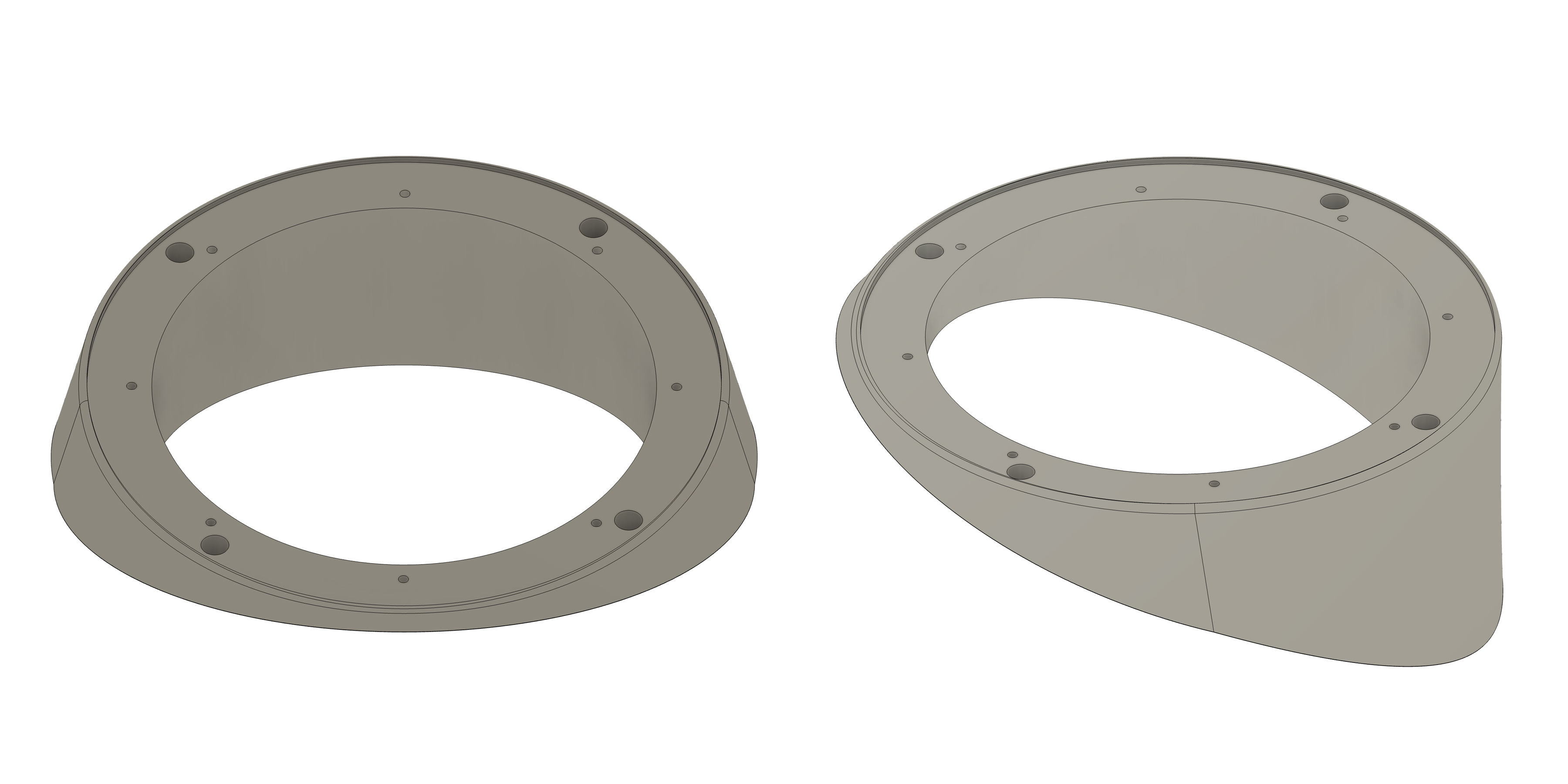 Lautsprecherringe Adapter Halterungen kompatibel mit Audi A3 8P ab 20