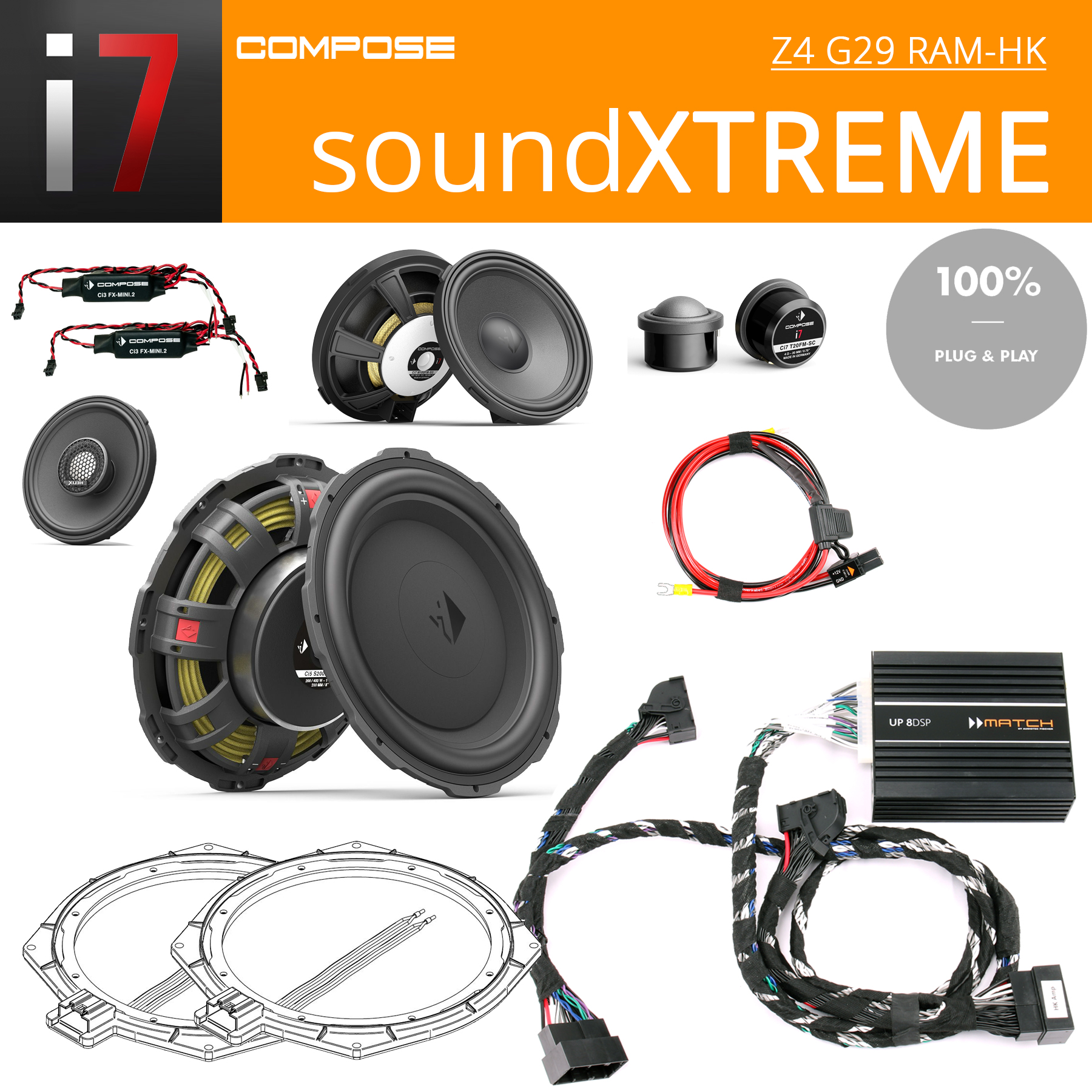 BMW Komplettsystem soundXTREME RAM-HK-Z4