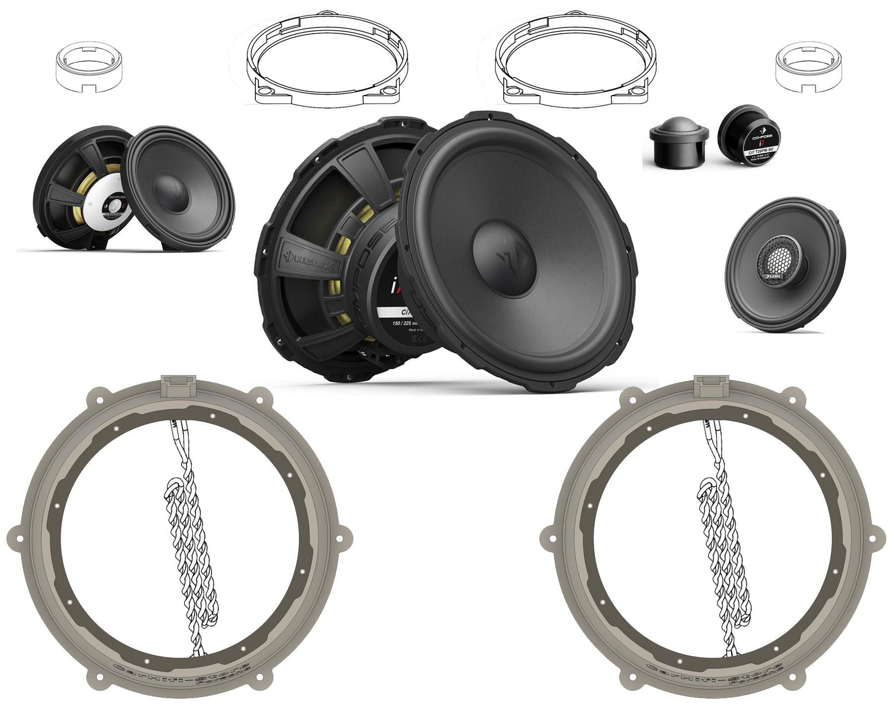 Compose Ci7 K200.3PO3A-S3 Porsche Taycan