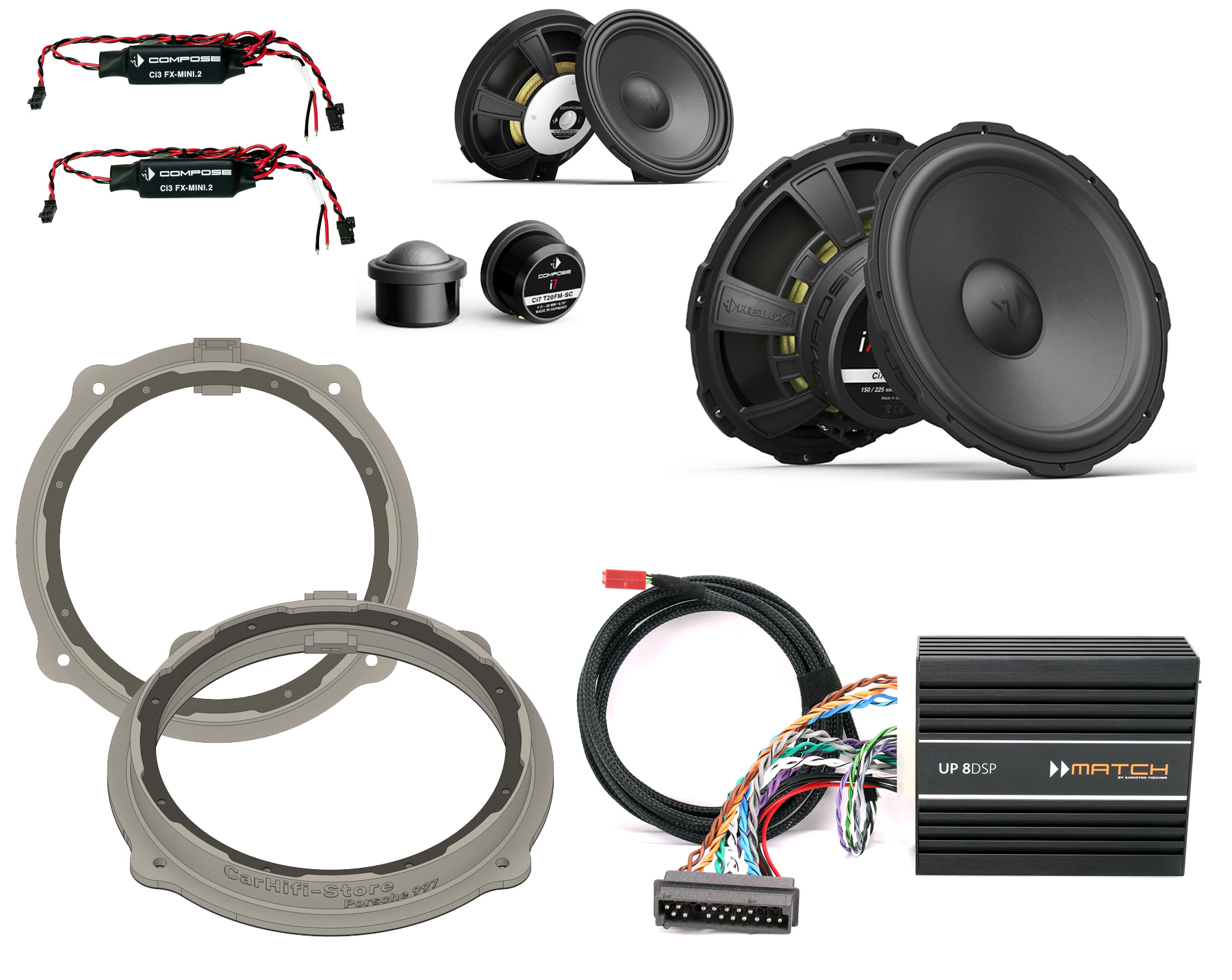 Porsche 987 / 997 ASK COMPOSE Ci7 Soundsystem