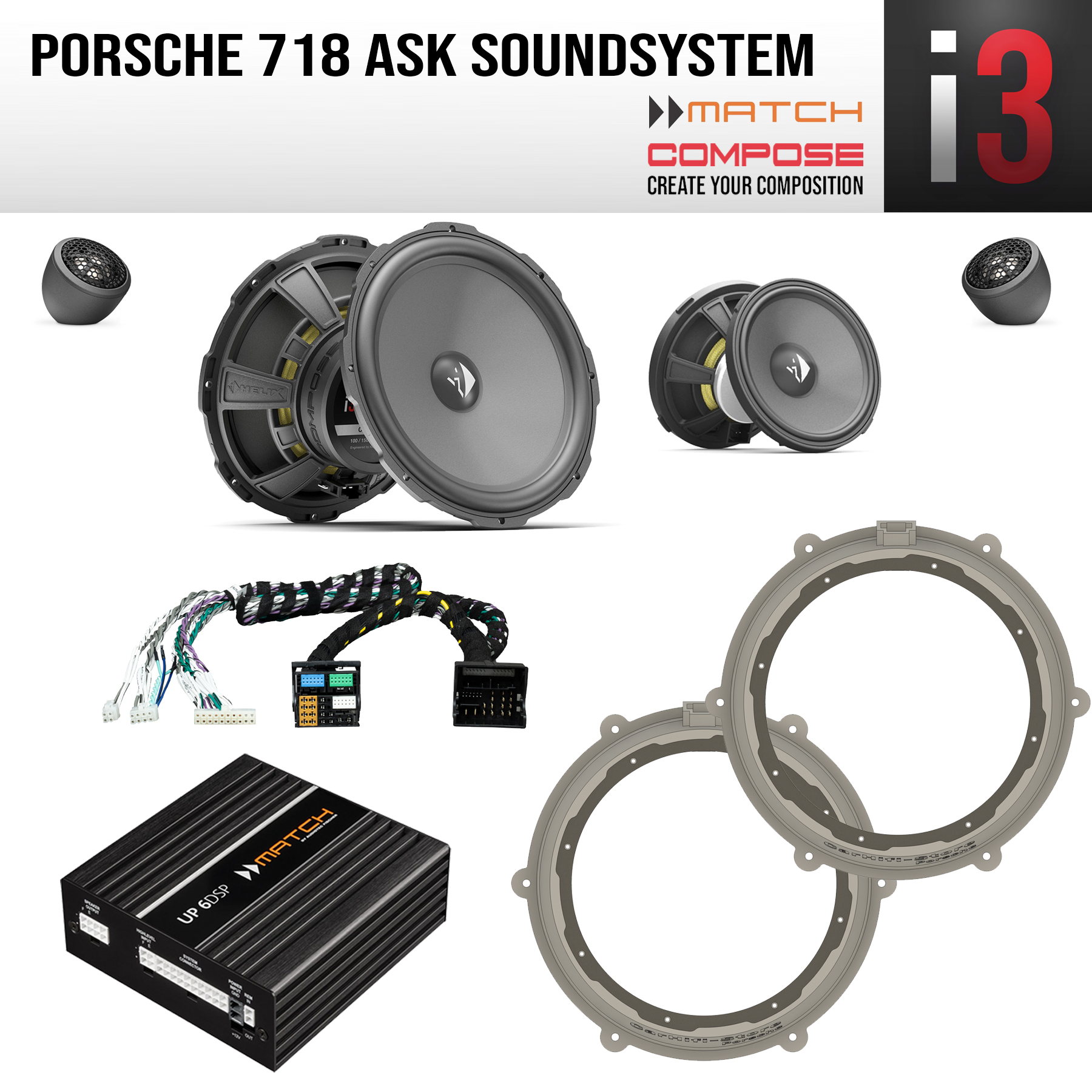 Porsche 718 ASK COMPOSE Ci3 Soundsystem