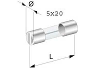 Sortiment Glasrohrsicherungen 5 x 20mm, 154.450-0