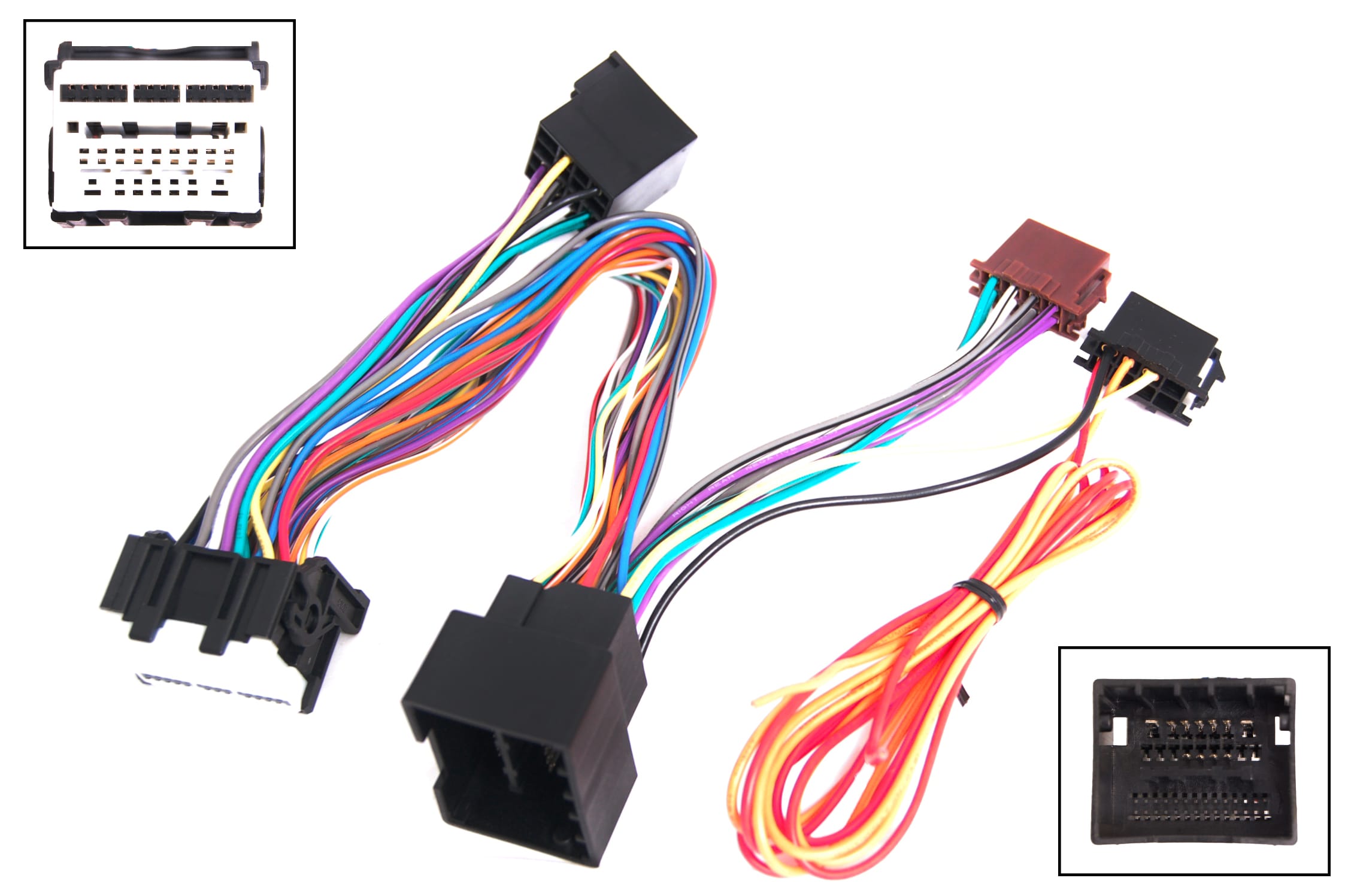T-Kabelsatz auf ISO Buchsen Alfa Romeo 021.306-0 T-Kabelsatz auf ISO Buchsen Alfa Romeo 021.306-0
