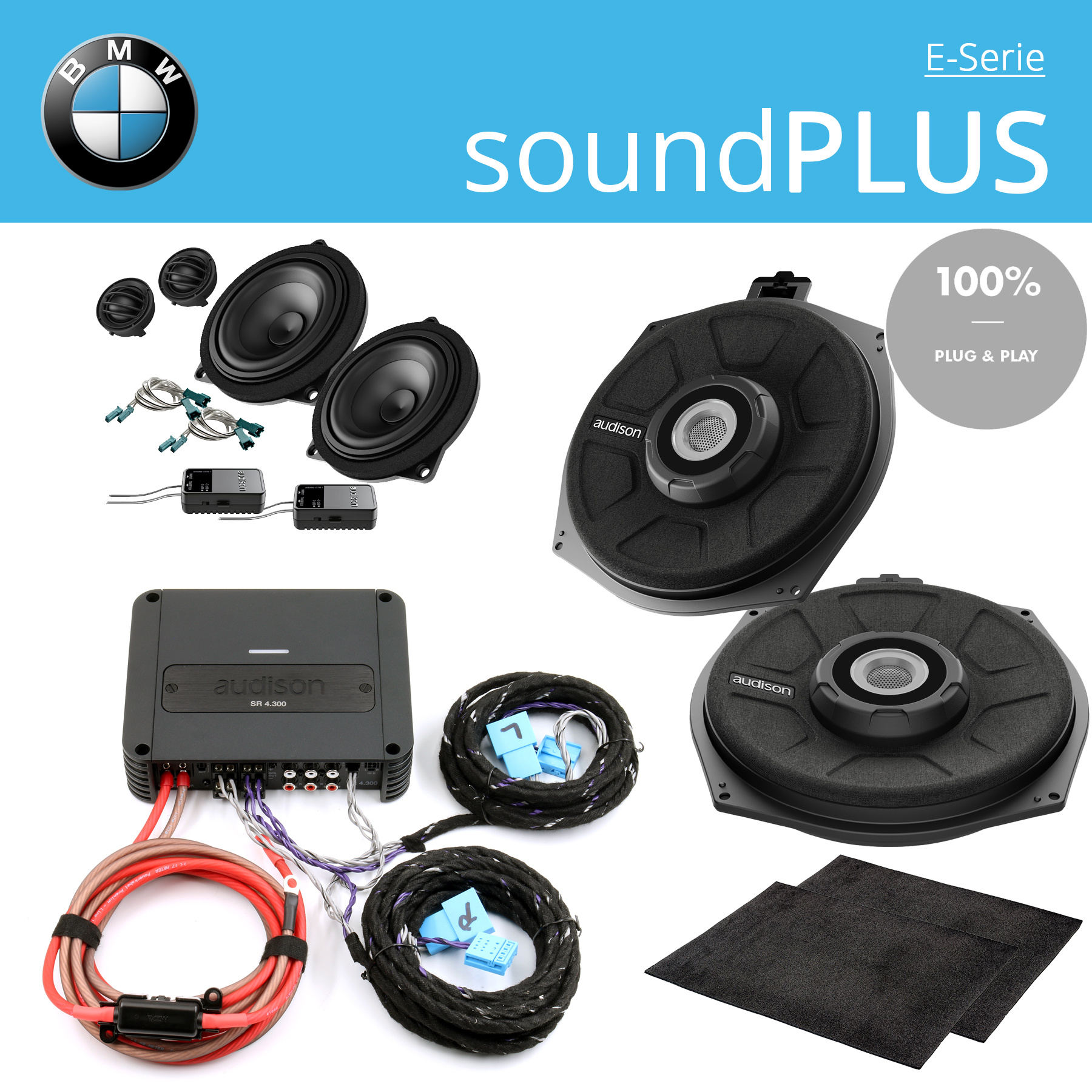 BMW E60 BASIS universal Soundsystem ohne Einbau