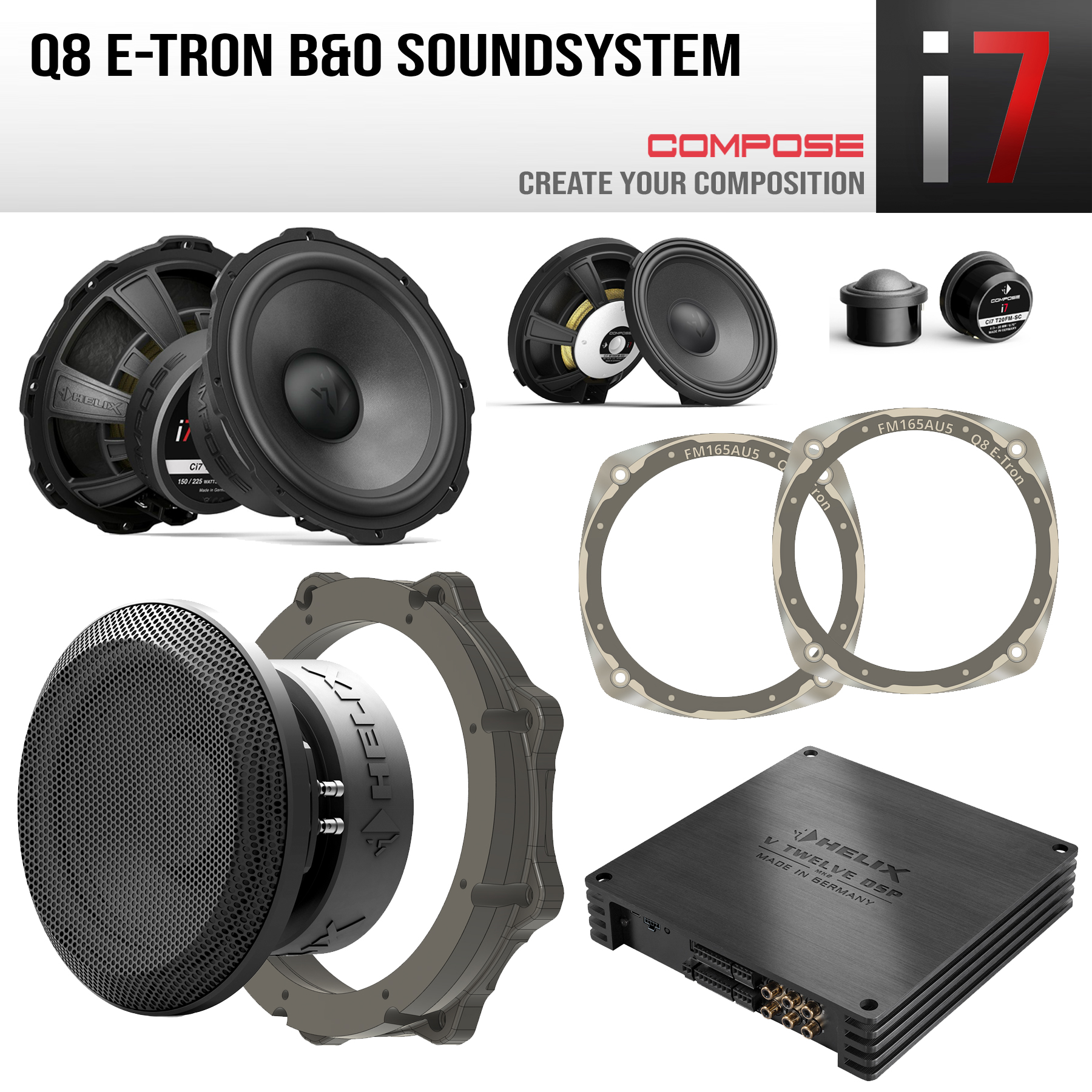 Audi Q8 E-Tron B&O Upgrade COMPOSE Ci7 Audi Q8 E-Tron B&O Upgrade COMPOSE Ci7