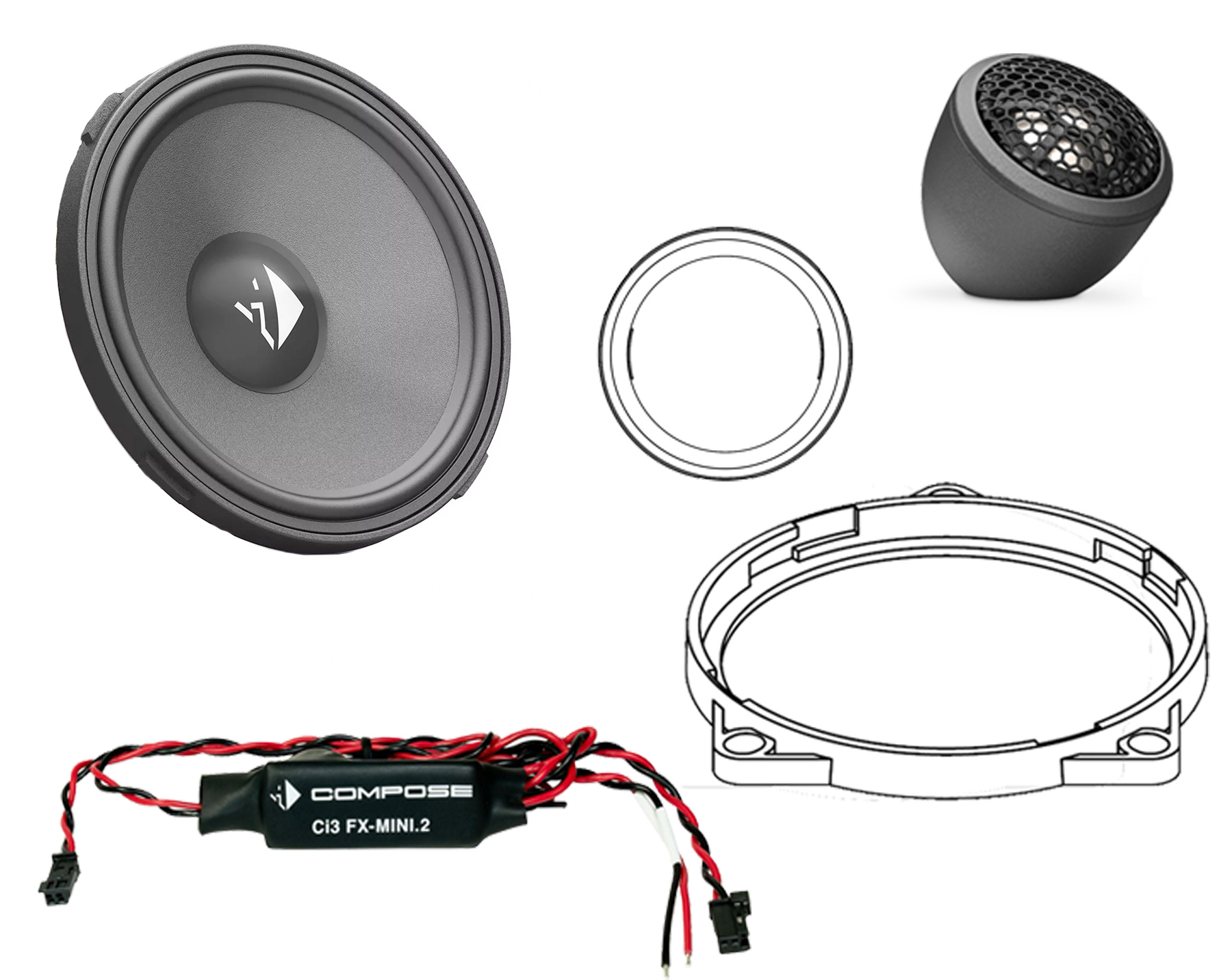 Compose Ci3 K100.2BMW3 BMW Center 2-Wege Compose Ci3 K100.2BMW3 BMW Center 2-Wege