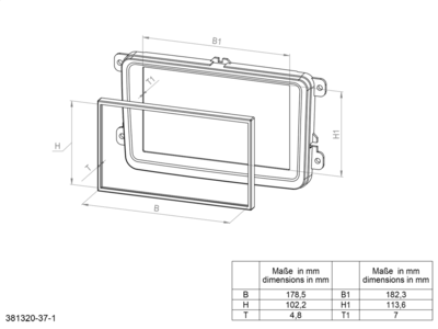 ACV 2 DIN Radioblende VW