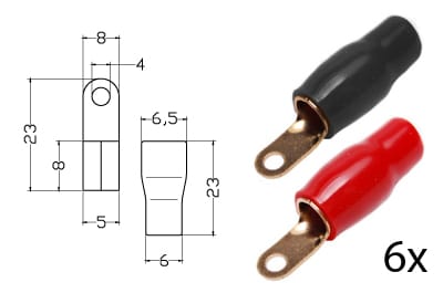 Klemm-Ringkabelschuh Set für 10mm² / 152.160-0