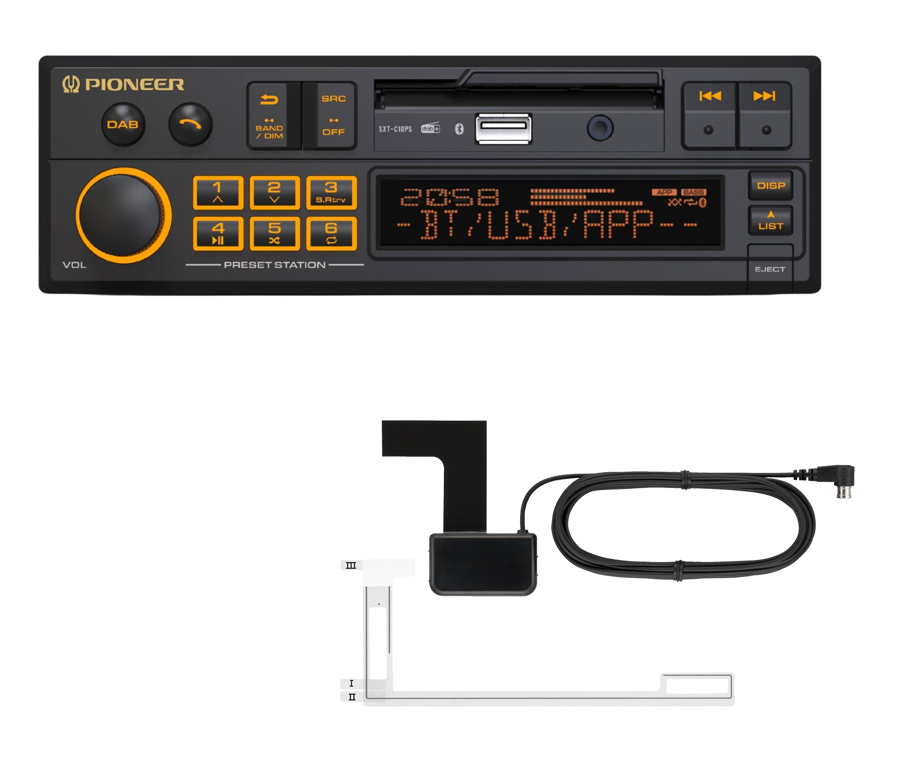 Pioneer SXT-C10PS inkl. DAB+ Antenne