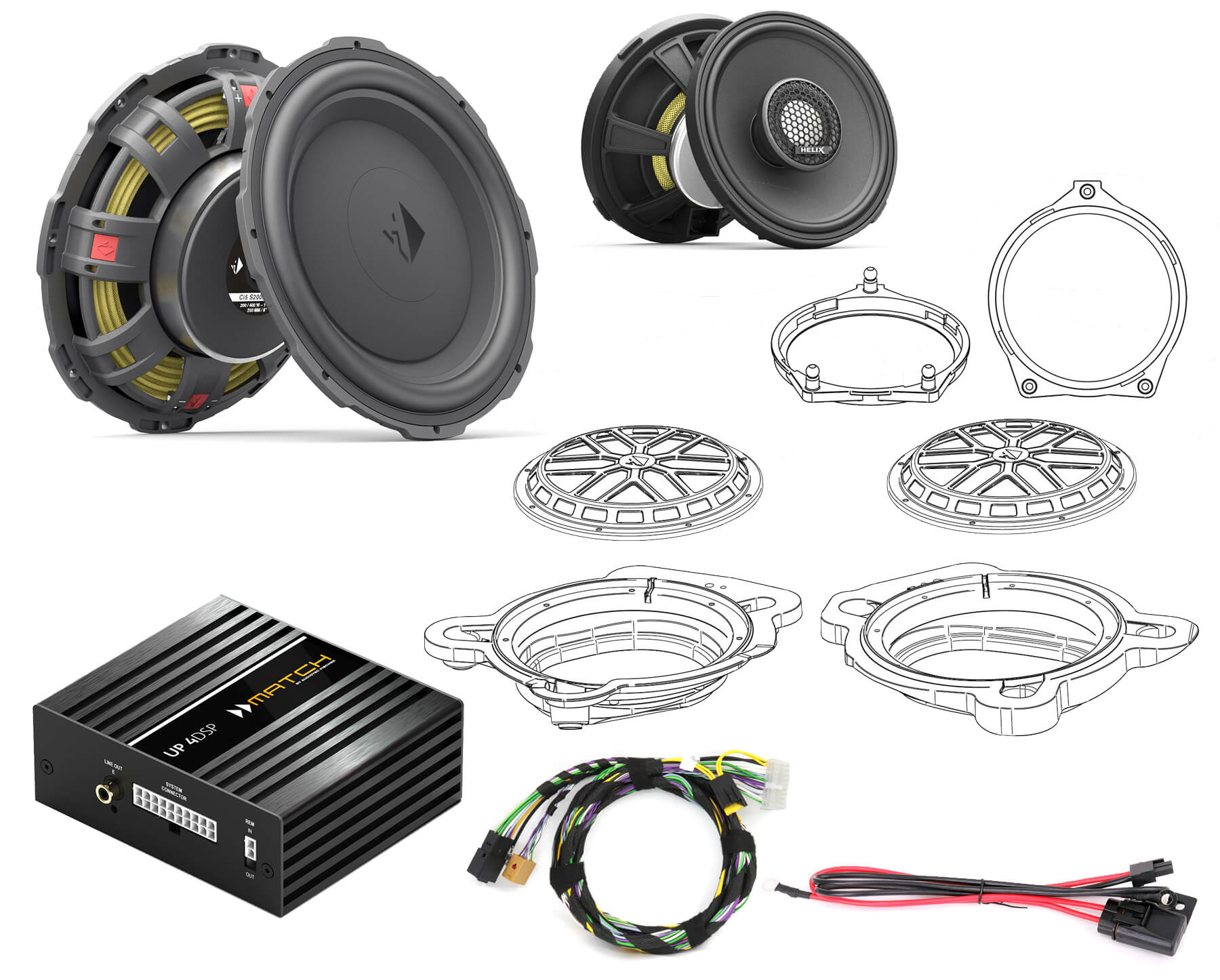 Mercedes A/C205 Komplettsystem soundPRO 4-Kanal