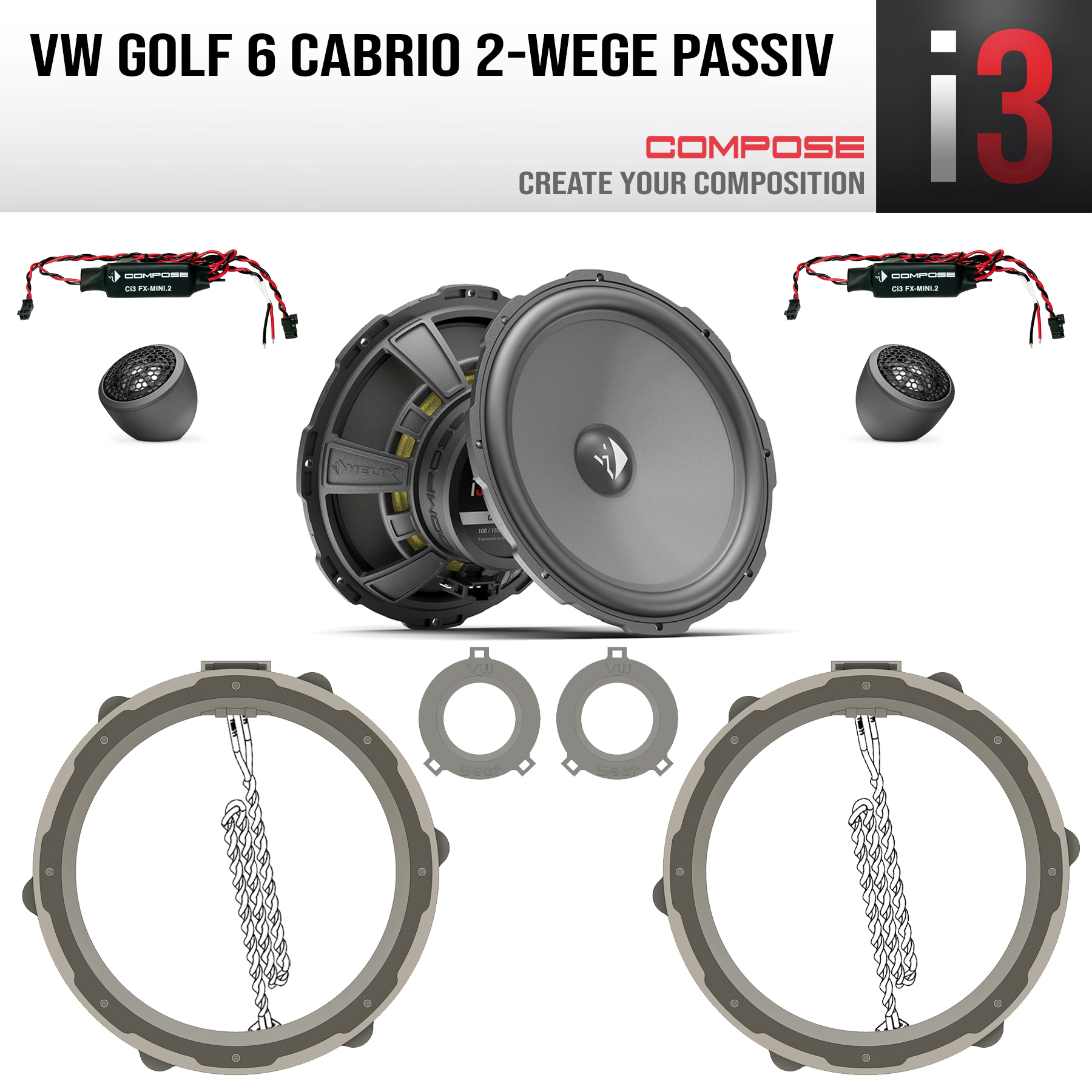 Compose Ci3 K200.2VW6 Golf 6 Cabrio