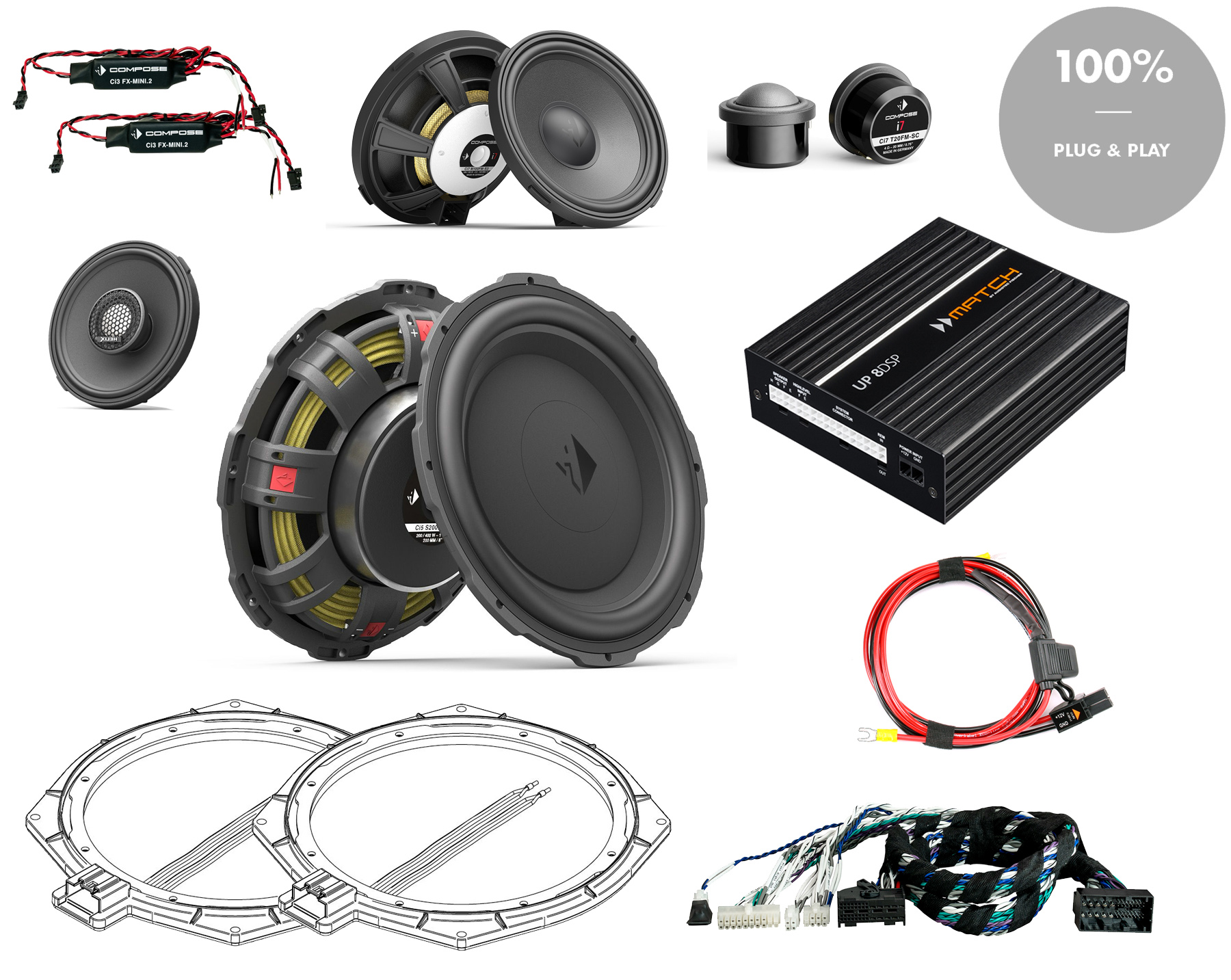 BMW Komplettsystem soundXTREME RAM-SA676-Z4