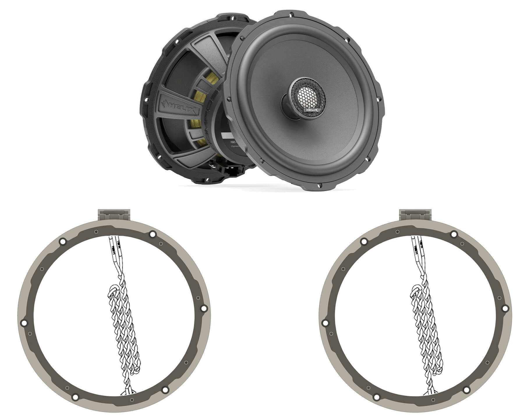 Compose Ci3 C165.2VW1-S3 VW Koax Hecklautsprecher