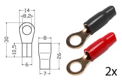 Klemm-Ringkabelschuh Set für 16mm² / 152.162-0