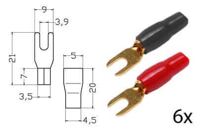 Klemm-Gabelkabelschuh für 4-6mm² / 152.139-0