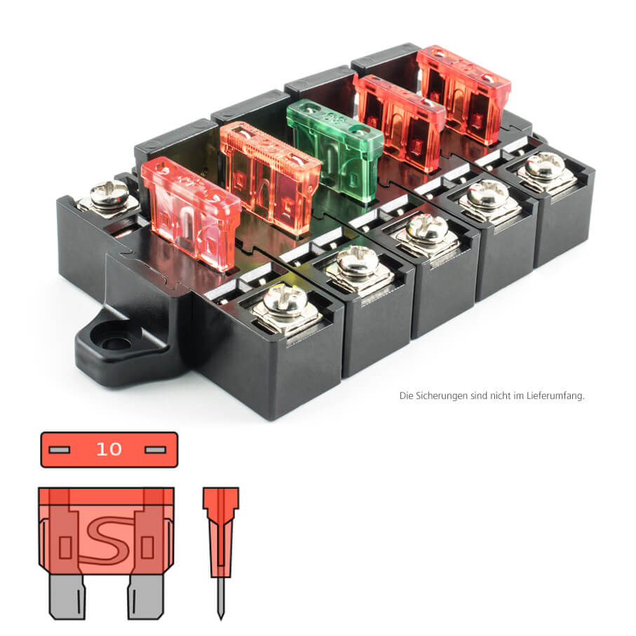 Ampire XSB100-5 Sicherungs-/Stromverteiler-System