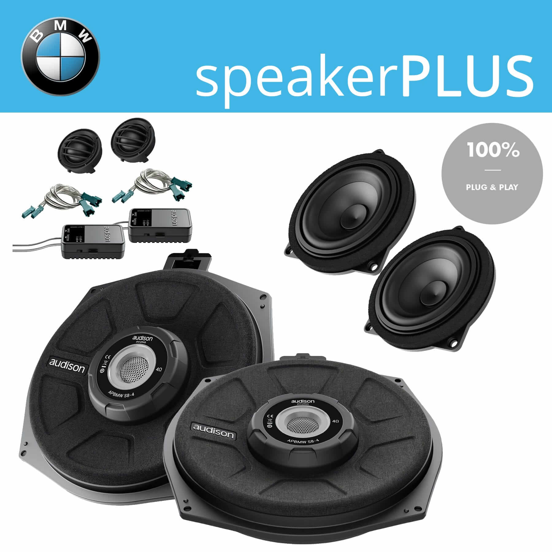 BMW speakerPLUS Lautsprecher 3-Wege M-4 Ohm