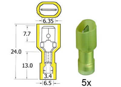 Flachstecker Nylon vollisoliert 6,3mm 151.009-0