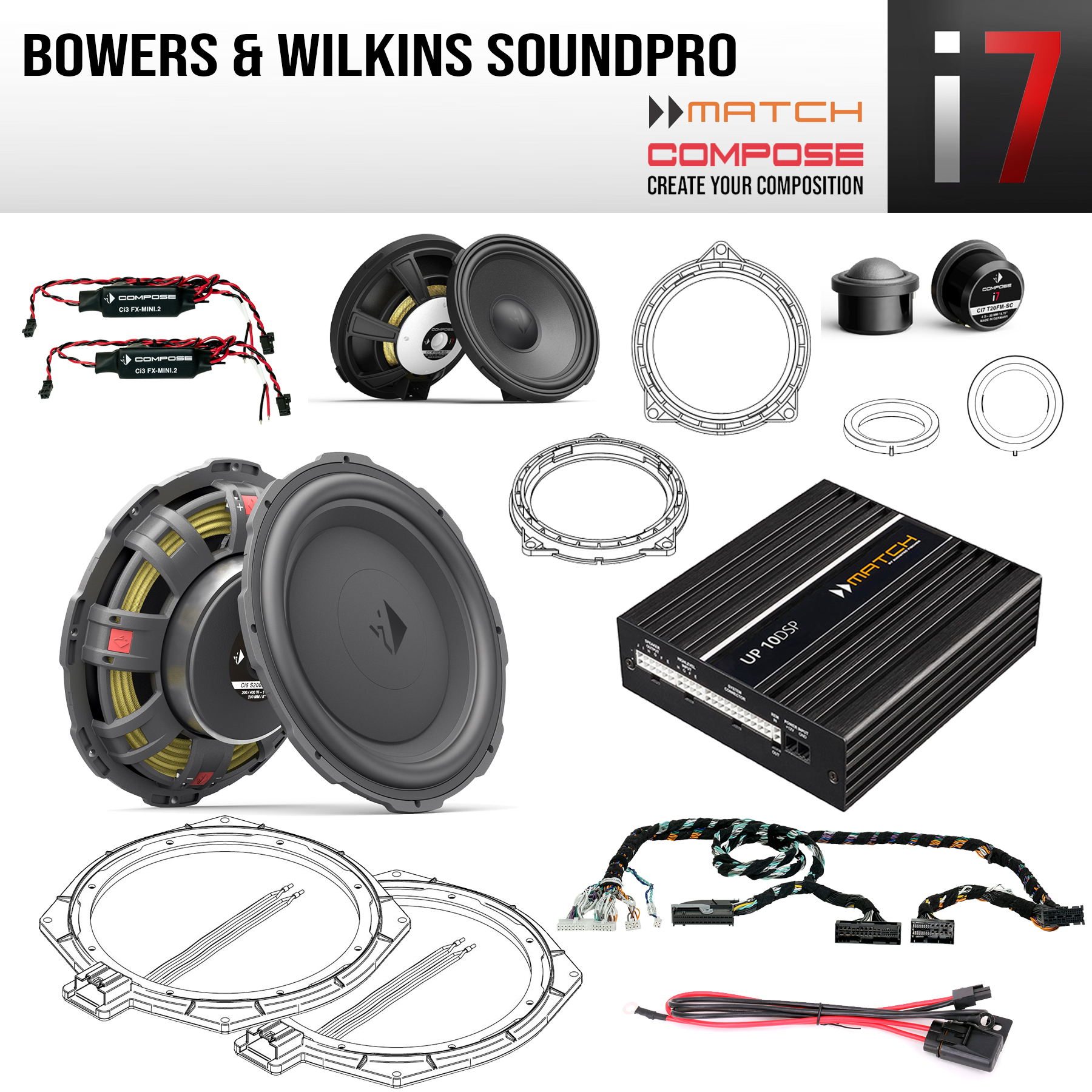 BMW Komplettsystem soundPRO Bowers & Wilkins