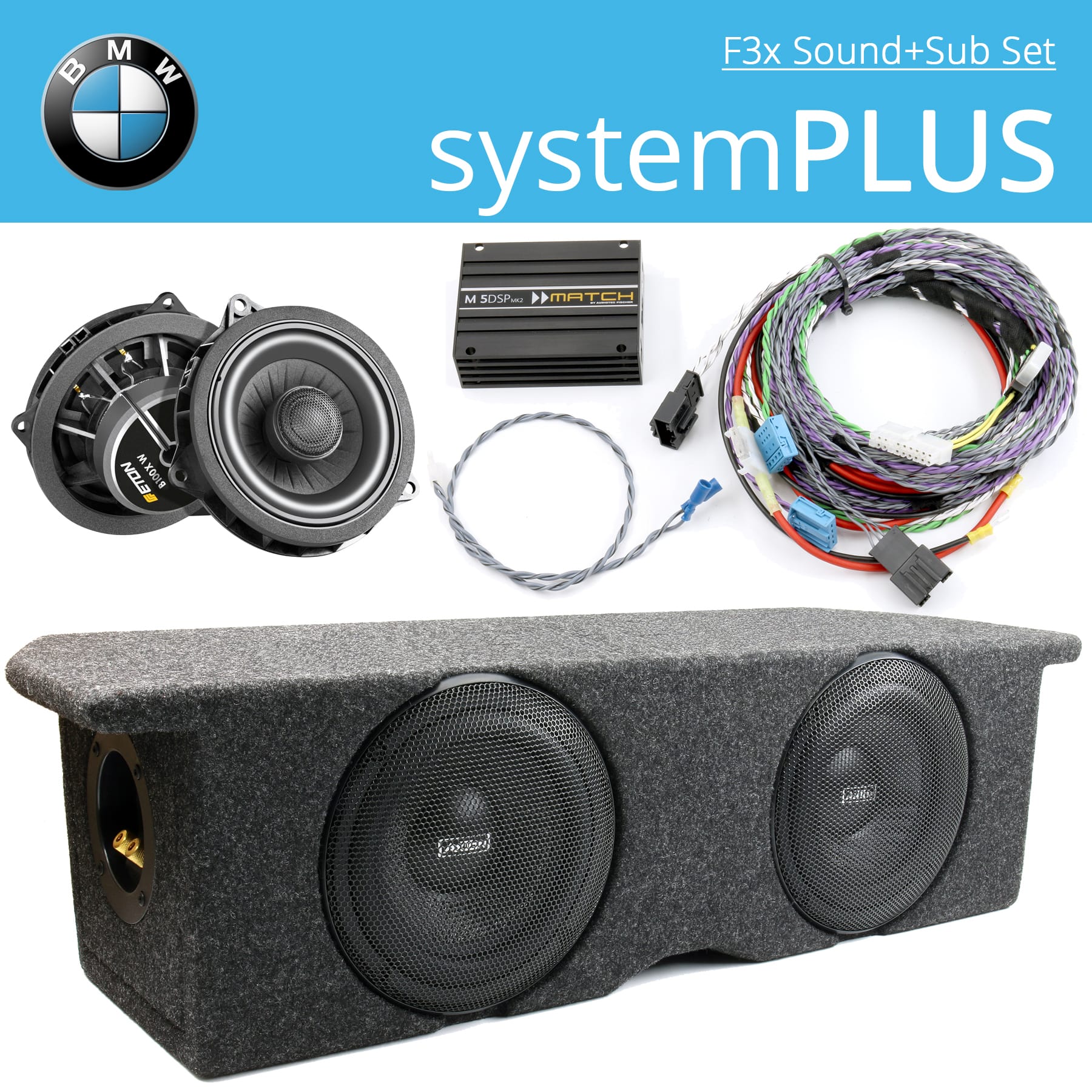 BMW Komplettsystem soundPLUS F30/31/32/36