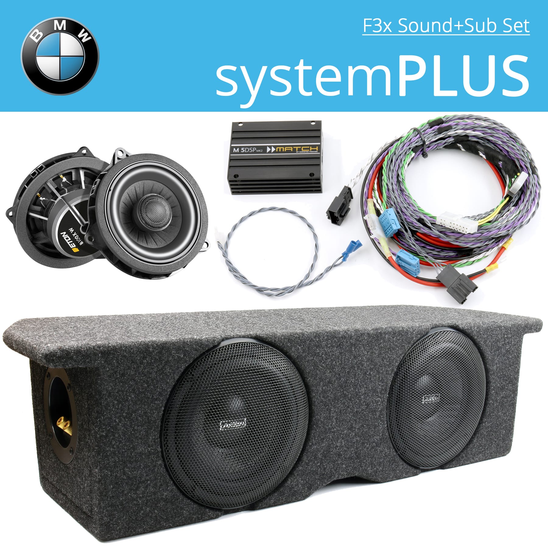 BMW Komplettsystem soundPLUS F30/31/32/36