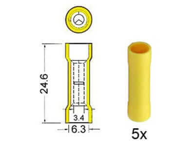 Stossverbinder gelb 151.417-0