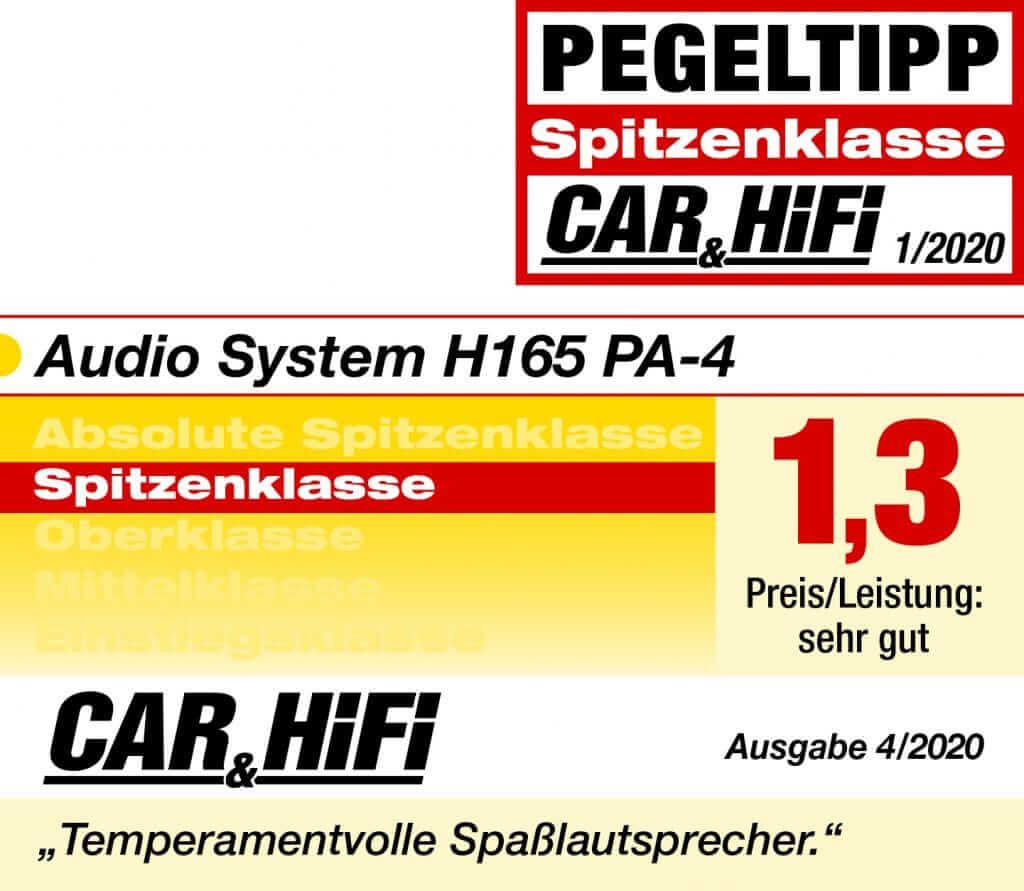 Audio System H 165 PA-4