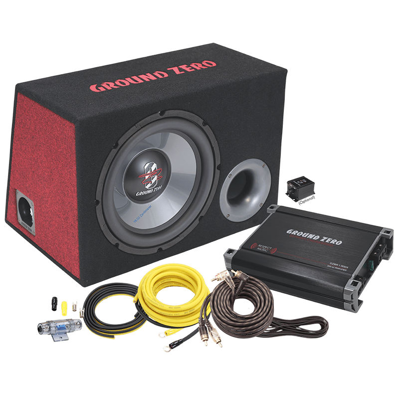 Ground Zero GZ BASS KIT 12.300X-II incl. Cable