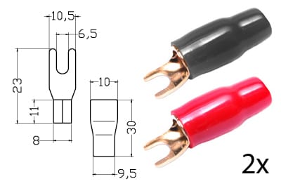 Klemm-Gabelkabelschuh für 20 mm² / 152.149-0