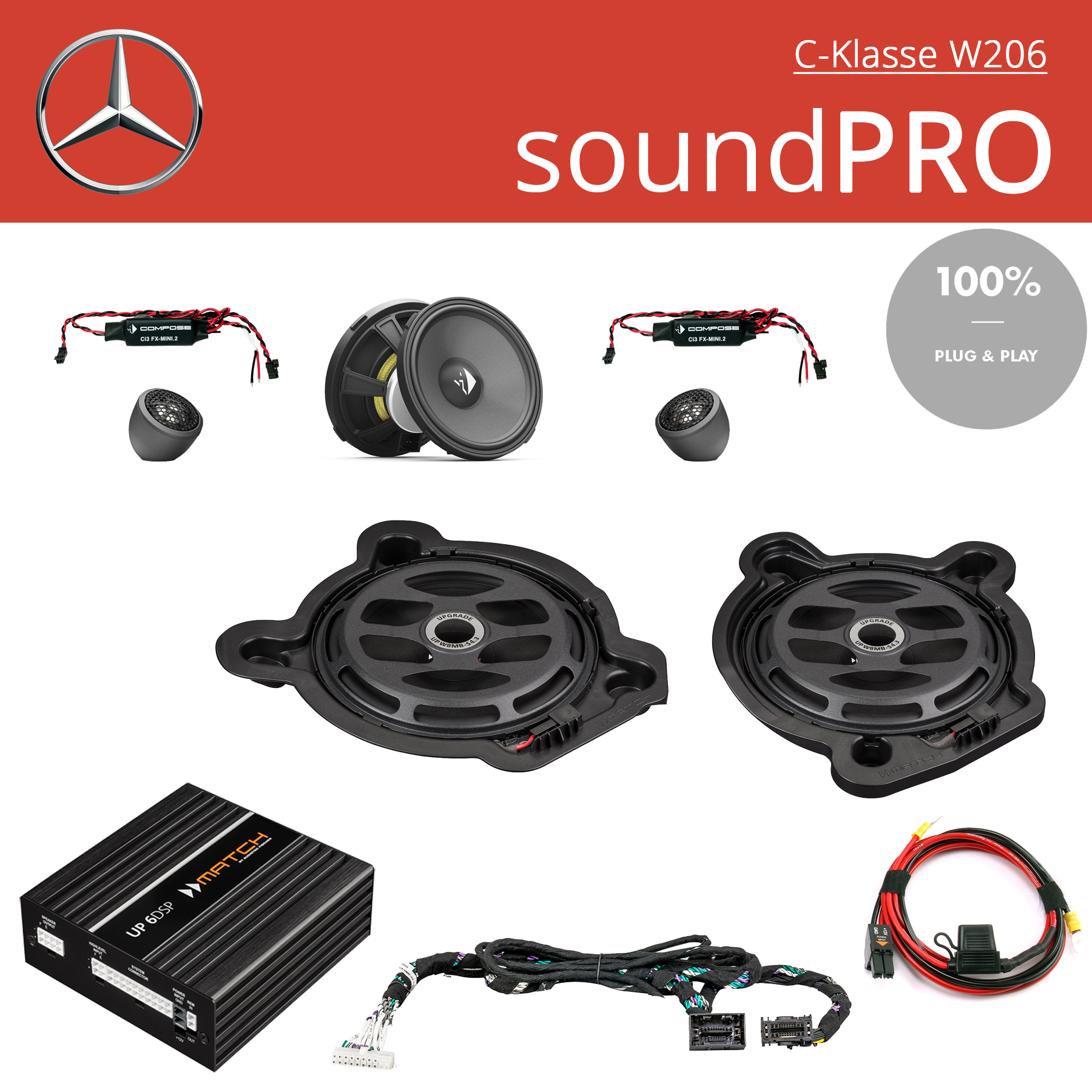 Mercedes W206 Komplettsystem soundPRO