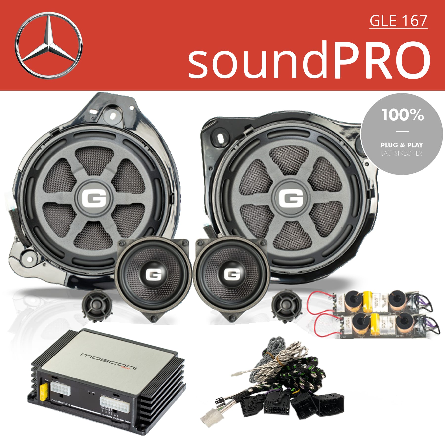 Mercedes Komplettsystem soundPRO GLE  GLE V/C 167