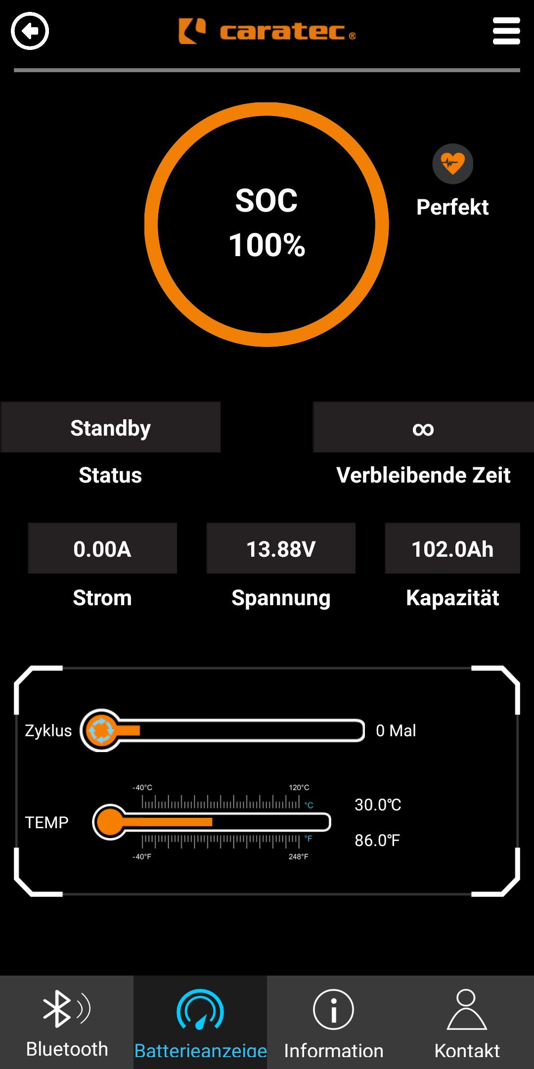 Caratec CEB100B Lithiumbatterie 100Ah