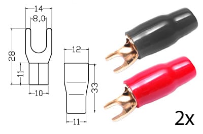 Klemm-Gabelkabelschuh für 35mm² / 152.153-0