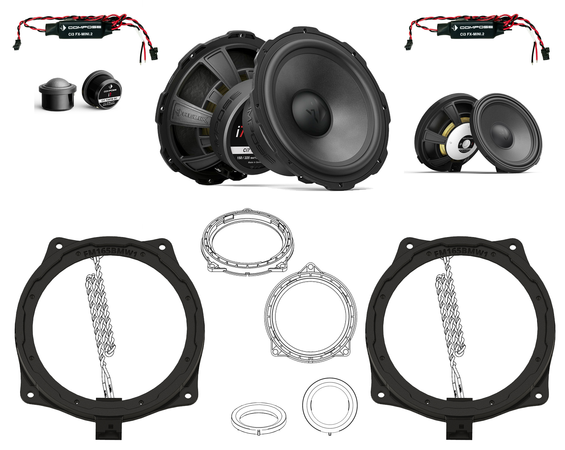 Compose Ci7 K165.3BMW3 i4 3 Wege Frontsystem