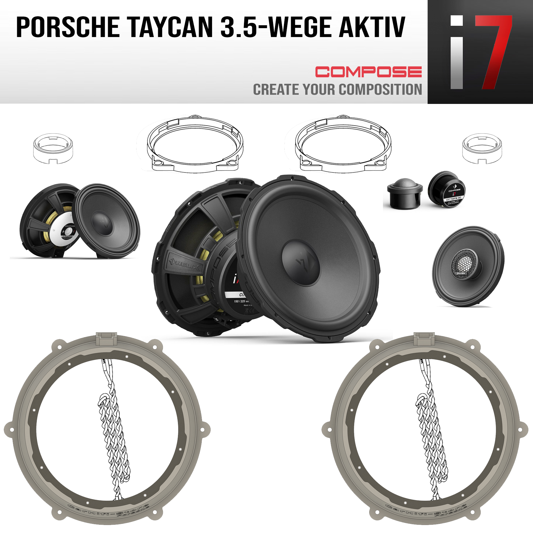 Compose Ci7 K200.3PO3A-S3 Porsche Taycan
