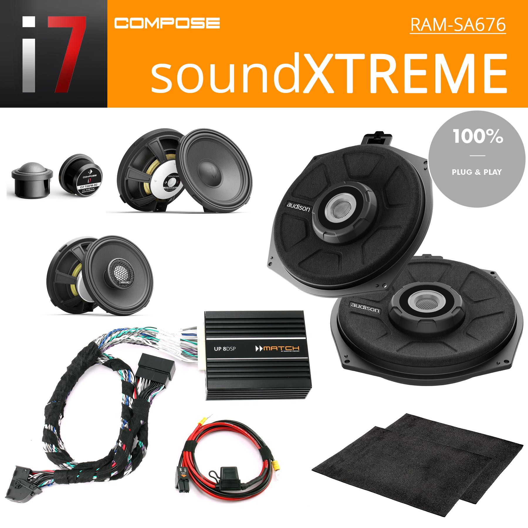 BMW Komplettsystem soundXTREME RAM-SA676