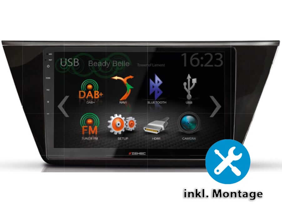 XZENT X-127 1-DIN Autoradio Multimediasystem 9″ mit DAB+ Apple CarPlay