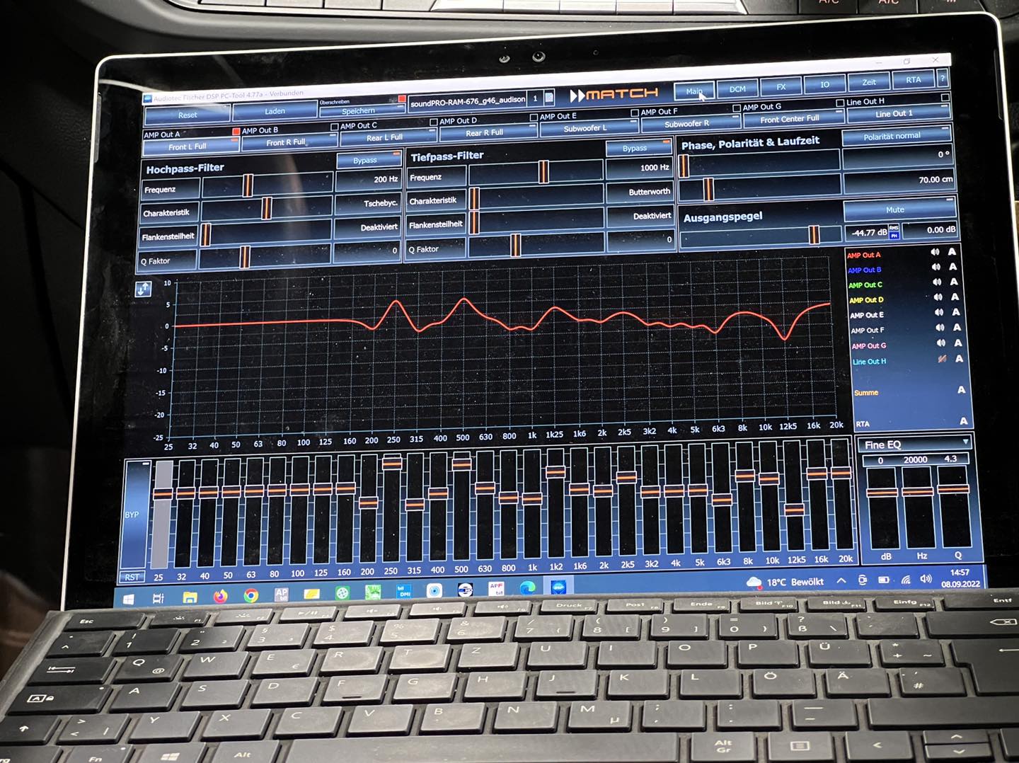 Audiotec Fischer DSP Software