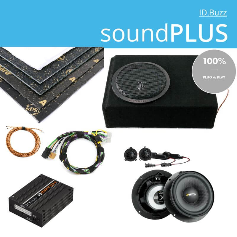 VW ID.Buzz soundPLUS 720W DSP Endstufen Upgrade System mit Subwoofer