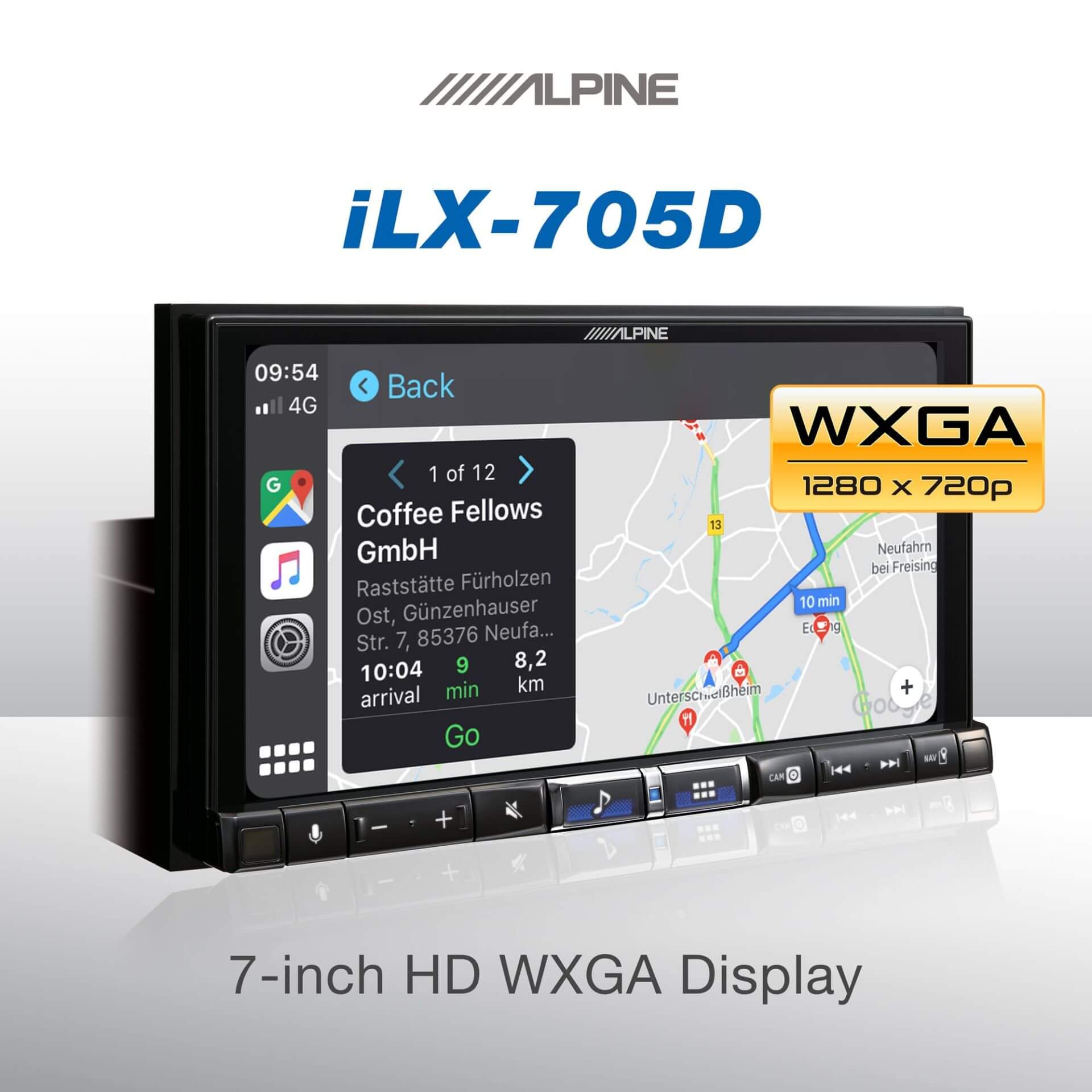 Alpine iLX705D wireless Apple Carplay und Android Auto